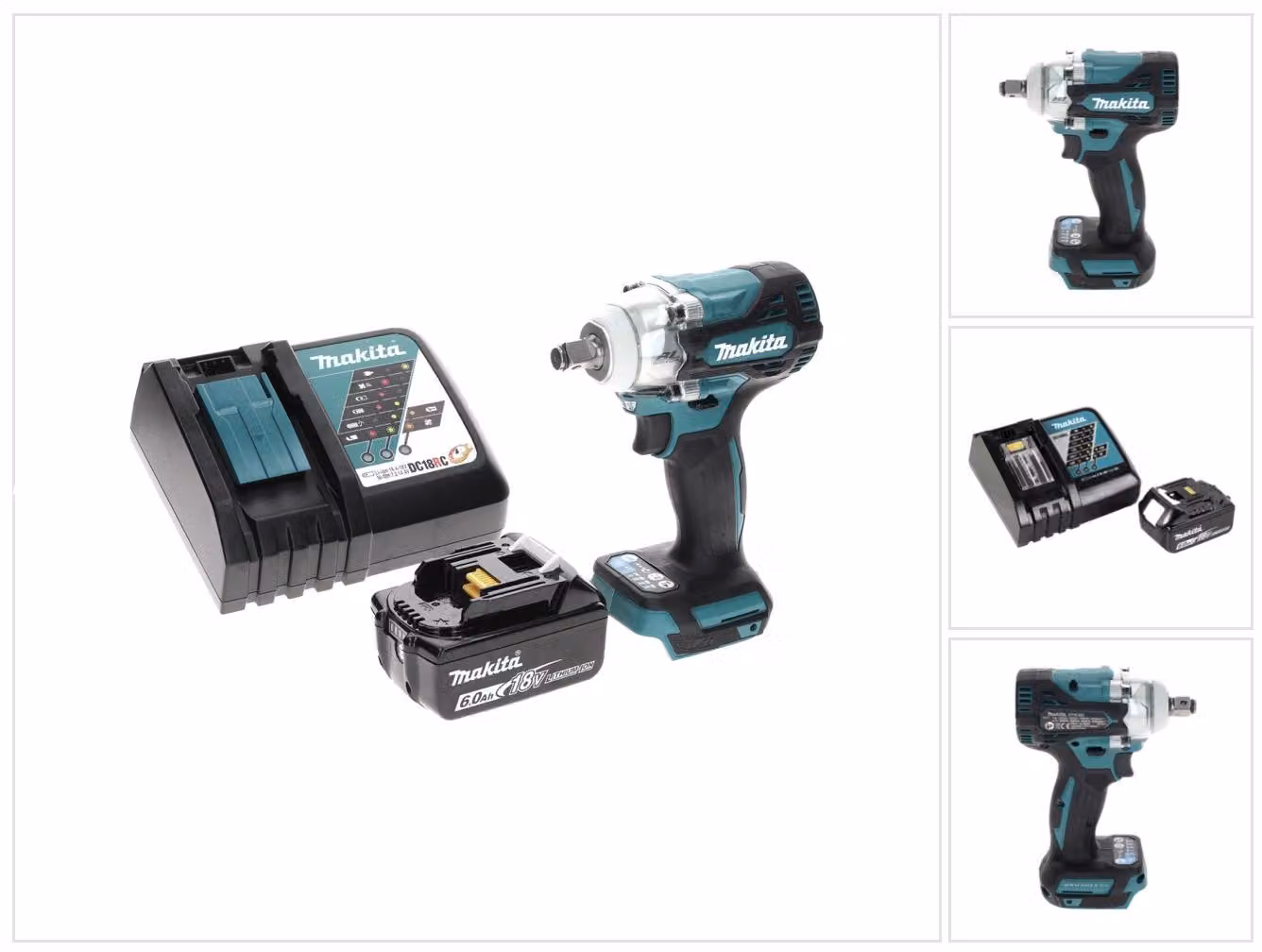 Makita DTW 300 RG1 Avvitatore ad impulsi a batteria 18V 330Nm 1/2" Brushless + 1x Batteria 6,0 Ah + Caricabatterie