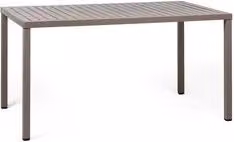 Tavolo impilabile Nardi CUBE in polipropilene Tortora L: 140 cm, P: 80 cm, H: 75,5 cm