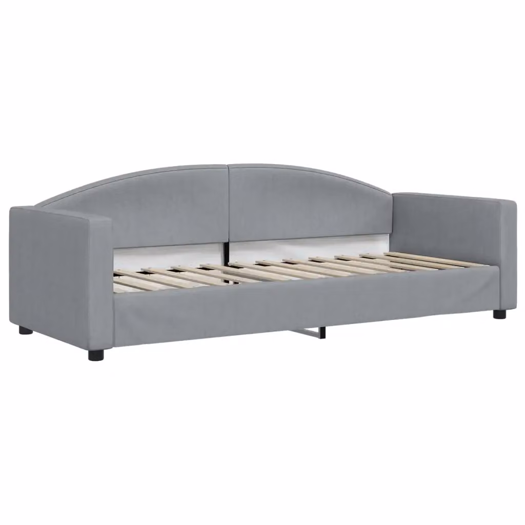 Letto da giorno moderno vidaXL in tessuto grigio per adulti – 2