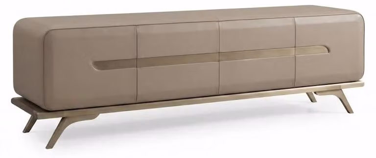 Mobile TV moderno con gambe in metallo, ideale per il soggiorno, design