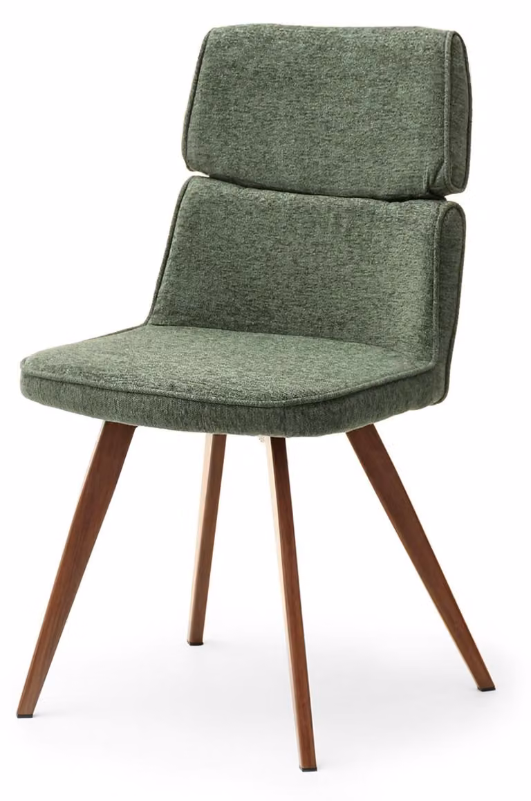 Elegante sedia da pranzo DANIJELA - verde/noce