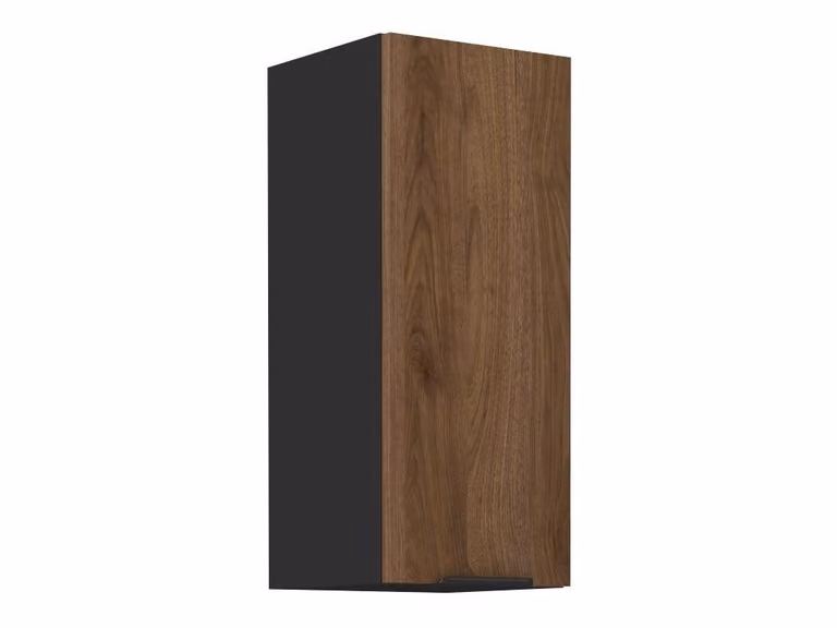 Mobile cucina superiore TOVA - larghezza 30 cm, noce okapi / nero