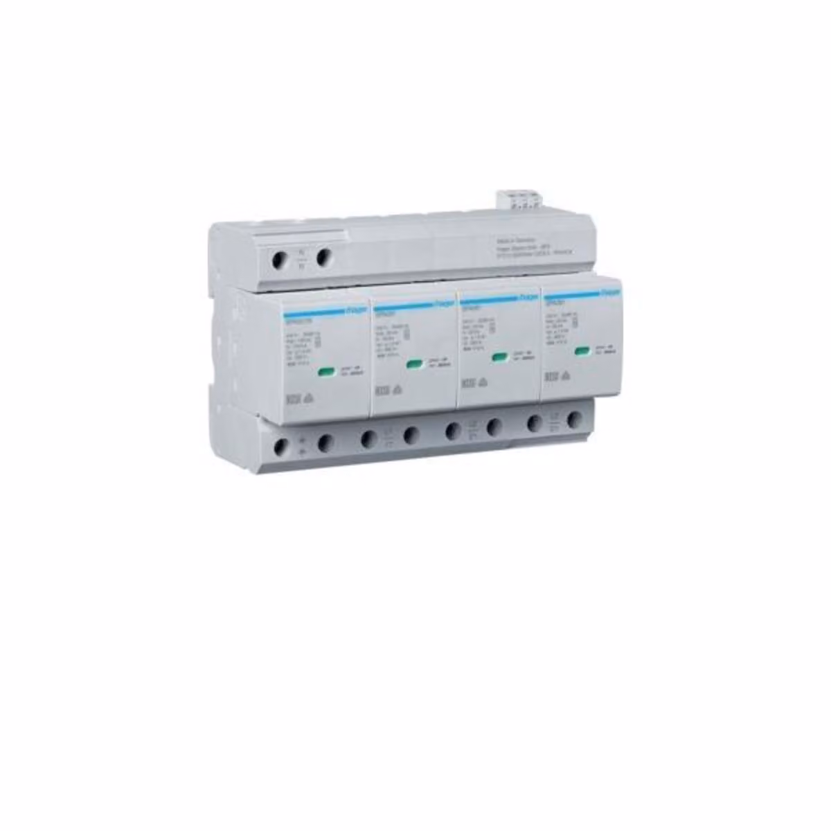 Scaricatore combinato Hager T1+T2 4P Uc350V Iimp SPA801