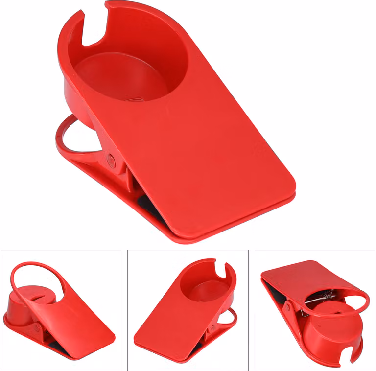 Portabicchieri, clip portabicchieri, clip laterale per scrivania, morsetto per tazza, supporto per tazza, accessorio per scrivania