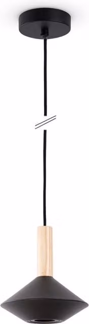 Lampada a sospensione Liora nero