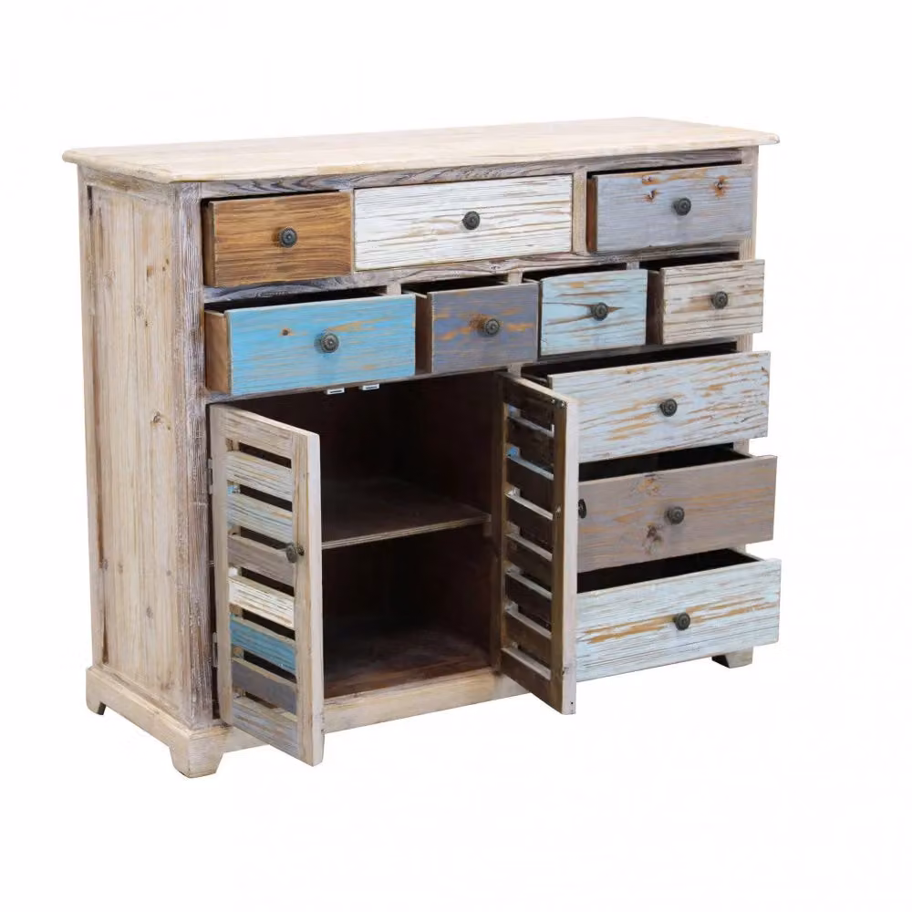Mobile Greg GIORDANOSHOP in legno multicolor L: 108 cm, P: 38 cm, H: 89 cm – 2
