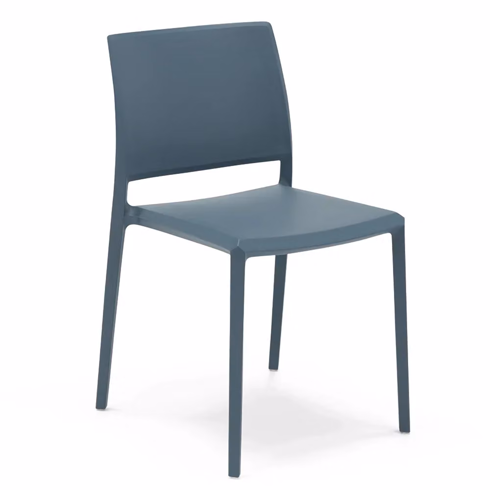 Set di 2 sedie impilabili in polipropilene Redokasa MEGAN, design moderno, colore blu – 2
