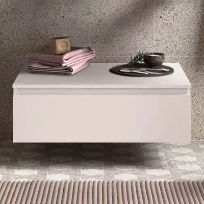 Cassettiera da bagno sospesa Sumo bianco opaco L: 80,7 cm, P: 46 cm, H: 27 cm