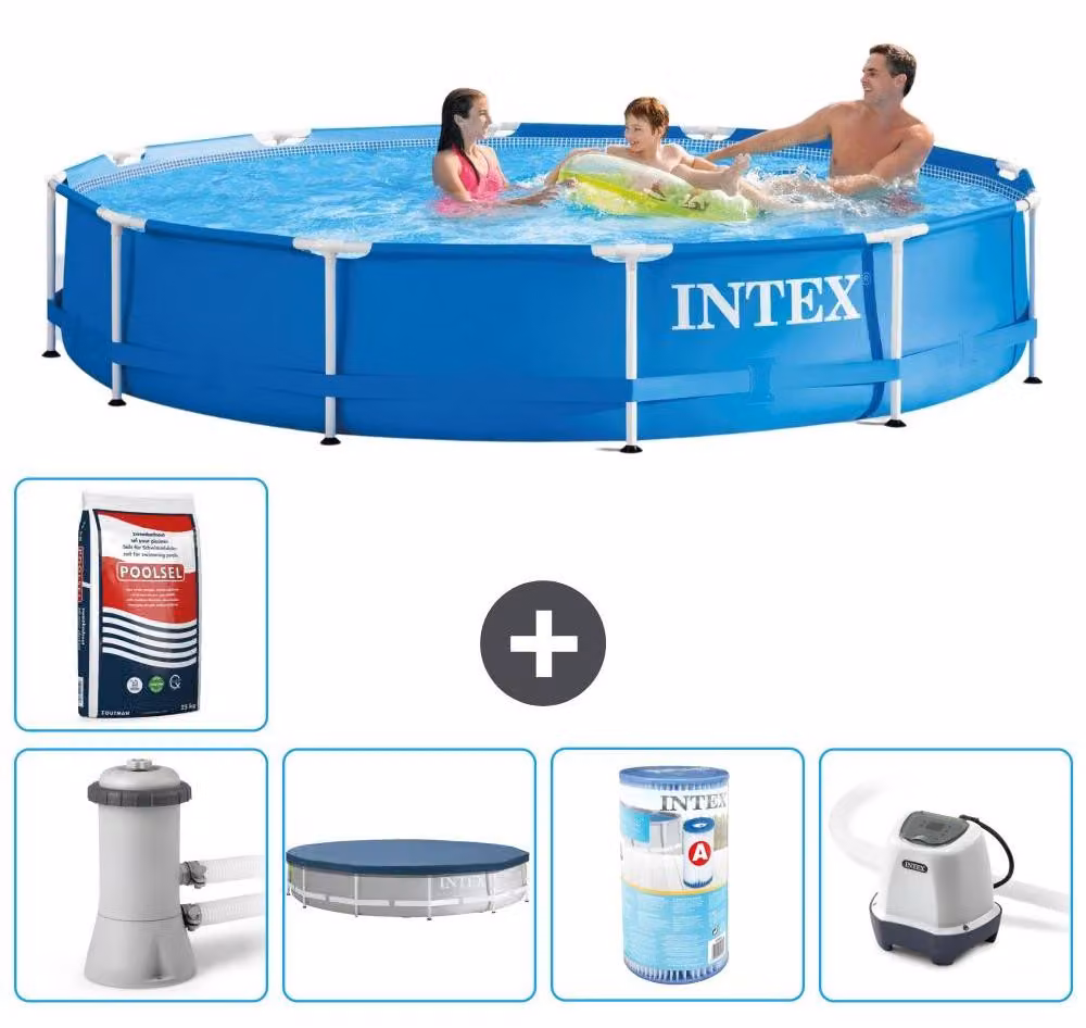 Piscina autoportante rettangolare - 366x76 cm - 6 pezzi - Modello S41735