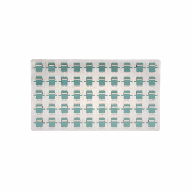 Metz Connect OpDAT LC-D Connettore OM3 (colore acquamarina) - 50 pezzi 15090077-50
