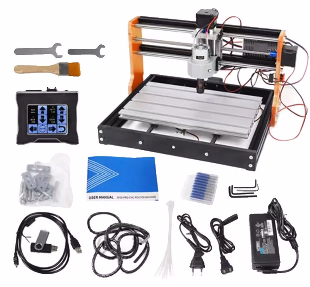 Fresa per incisione CNC, controller GRBL, supporto a 3 assi, controller touch-a, 10W-b