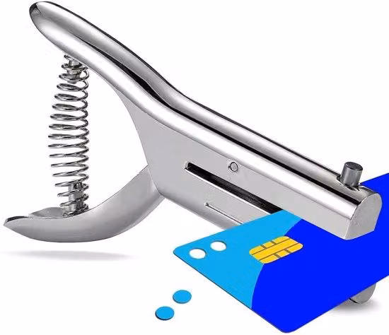 Perforatore manuale da 6 mm, perforatore portatile a puntina per carta, perforatore manuale per carta, strumento per la perforazione della carta, strumento per la rilegatura di carte di carta e carte in PVC