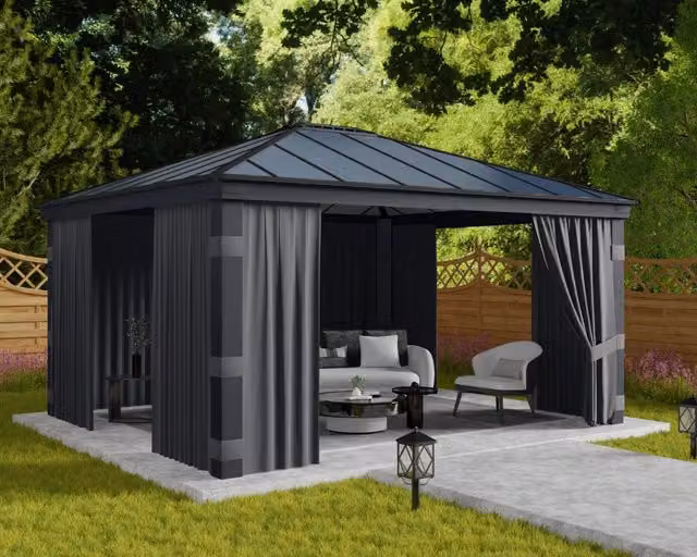 Set Di Tende Per Gazebo Dallas 4.3X5