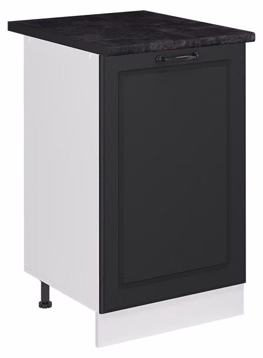 Mobiletto base cucina Vicco R-Line Antracite country/Bianco 50 cm piano di lavoro Antracite, Model 70116