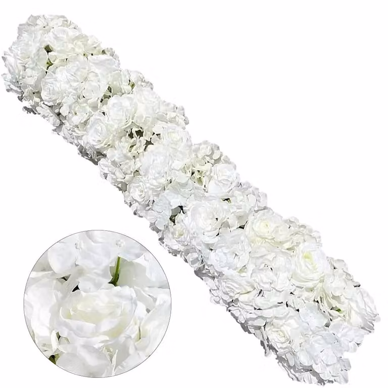 Composizione di fiori artificiali, design realistico, decorazione versatile, BIANCO