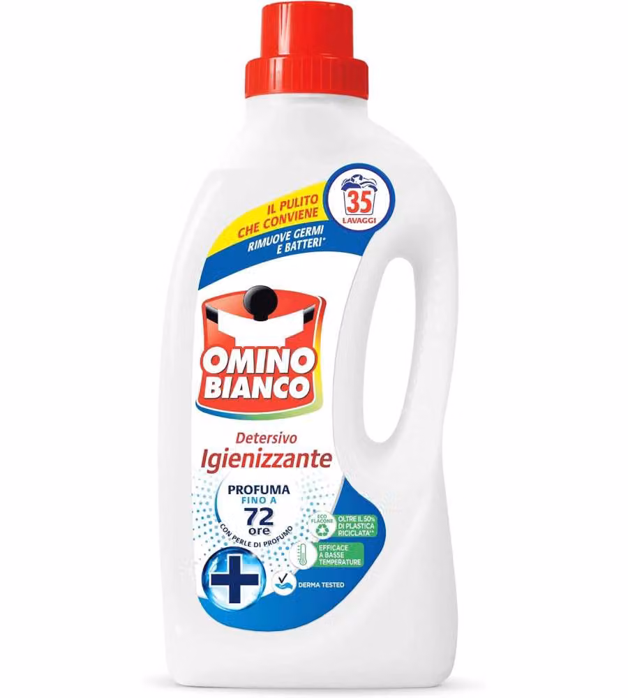 Omino Bianco Detersivo Lavatrice Igienizzante 1400ml - 35 Lavaggi