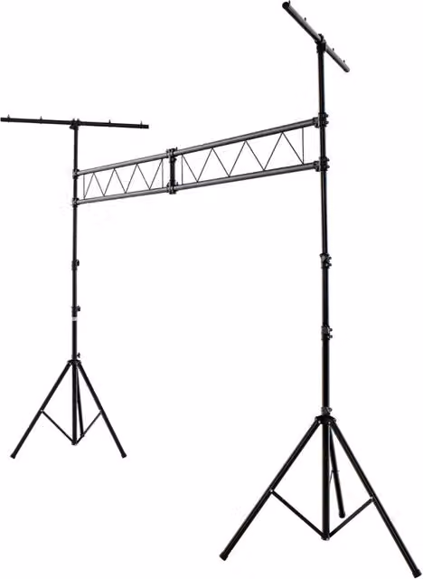 Sistema per illuminazione DJ portatile da 350cm, Supporto per luci in metallo con altezza regolabile capacit¨¤ 100kg