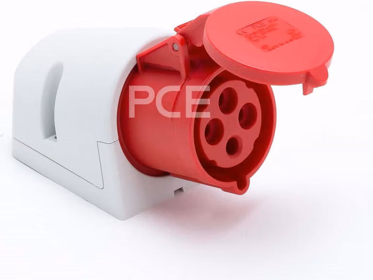 Presa fissa IP44 32A 4P 400V SHARK PCE 124-6