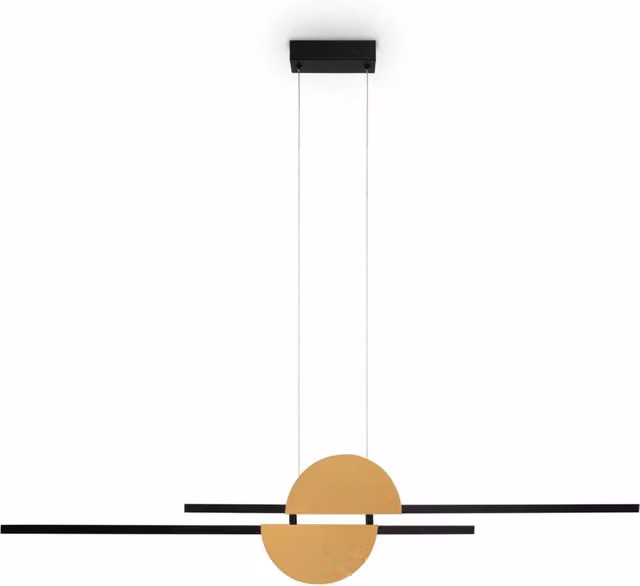 Maytoni Lampadario moderno Skyline 2 luci LED integrato nero metallo