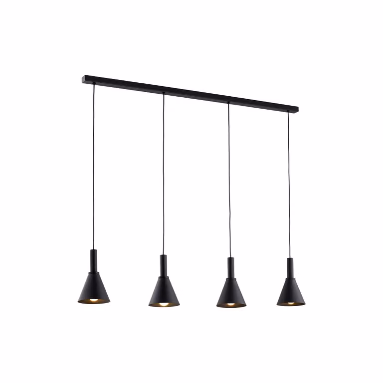 Lampada a sospensione Norte Argon, dimmerabile, Nero, Soggiorno / Sala da pranzo, Metallo, Moderno, Lampada a sospensione
