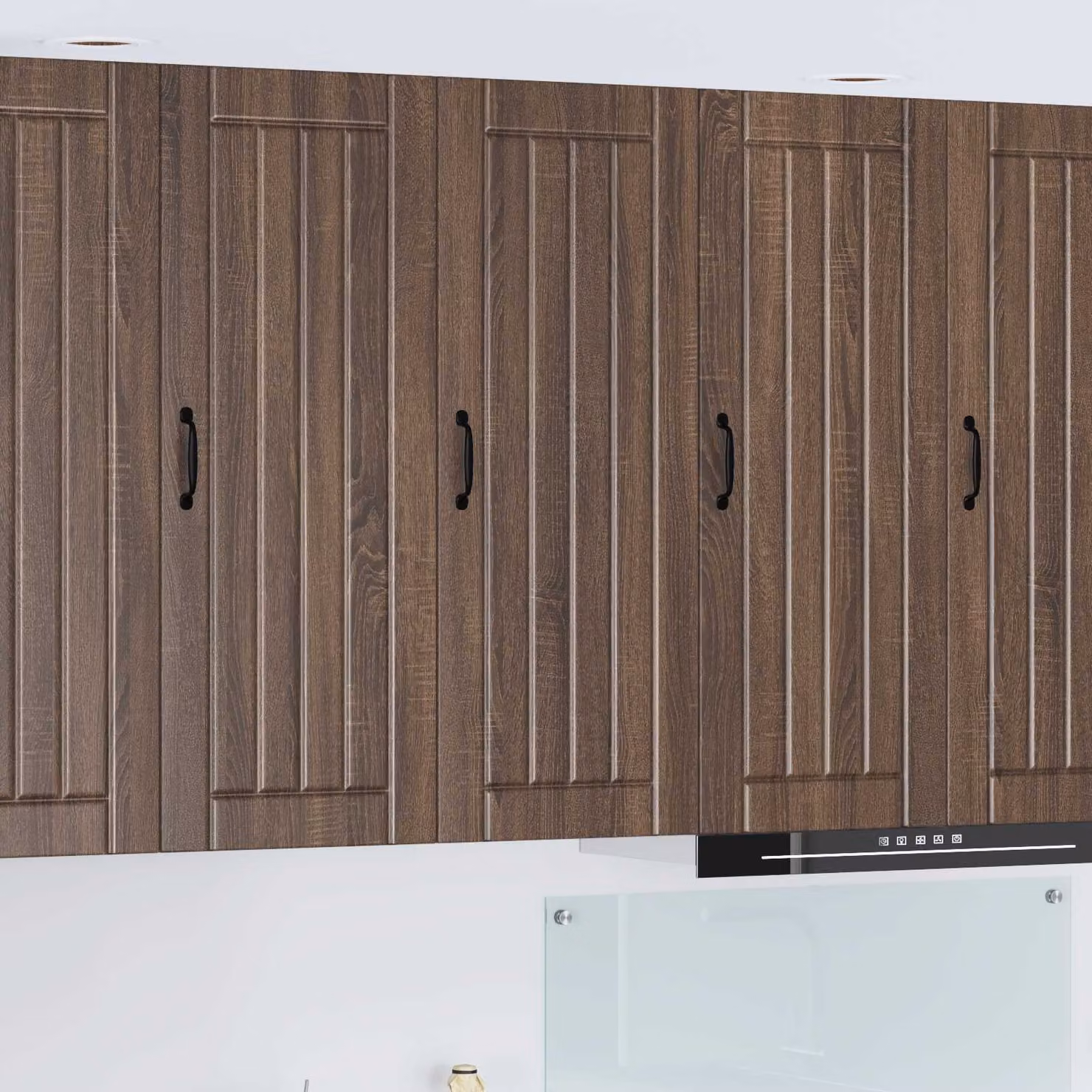 vidaXL Armadietto a muro LUCCA moderno in legno Rovere Marrone L: 40 cm, P: 31 cm, H: 100 cm