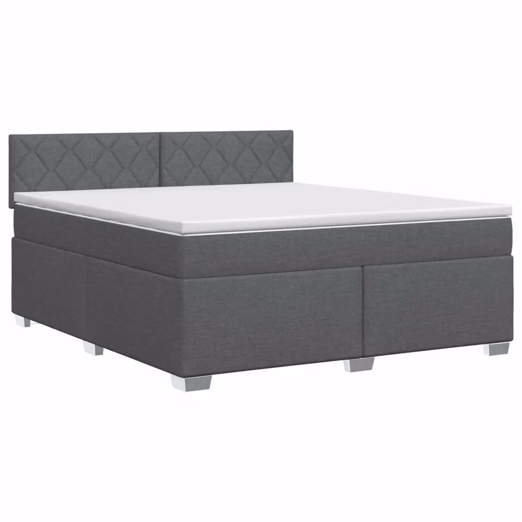 Letto box spring con materasso ibrido vidaXL Grigio, L/P: 140 x 190 cm – 2
