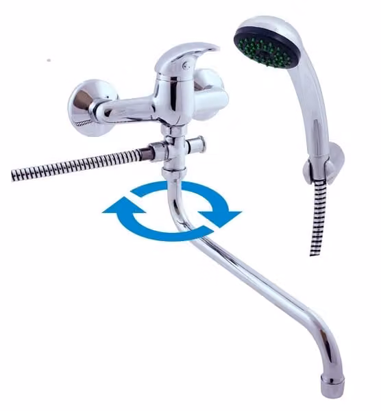 Slezák-RAV Rubinetto per vasca e lavabo Slezák RAV Sázava SA056/1 Colore: cromo, Dimensioni: 100 mm