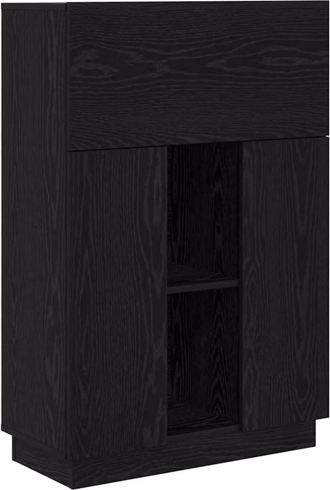 Scrivania Rovere Nero 71,5 x 31,5 x 106,5 cm Legno multistrato