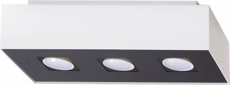 LUMILO PLAFON ZIRCON 3 GU10 Bianco IP20 Lampada da soffitto