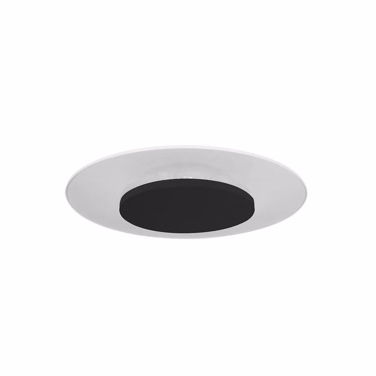 Plafoniera - nero - LIDO -  plastica metallo - Ø 28cm - LED - 7797ZW - Steinhauer