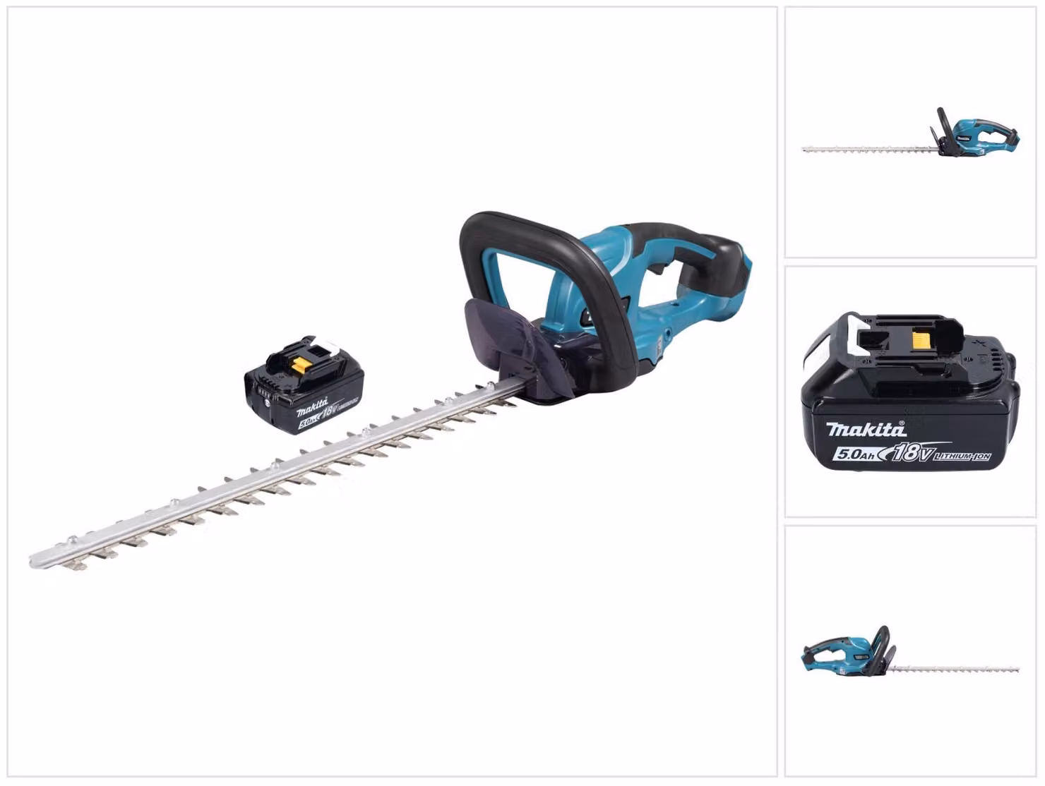 Tagliasiepi a batteria Makita DUH 507 T 18 V 50 cm + 1 batteria 5,0 Ah - senza caricabatterie