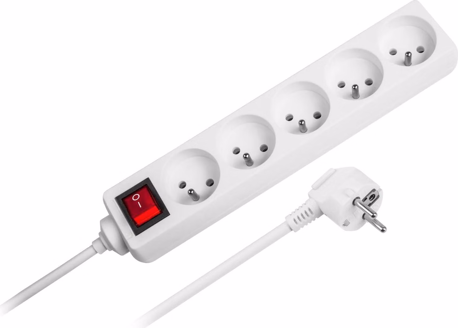 URZ3032-1.5 Cavo di prolunga 5 prese con interruttore, 1,5 m