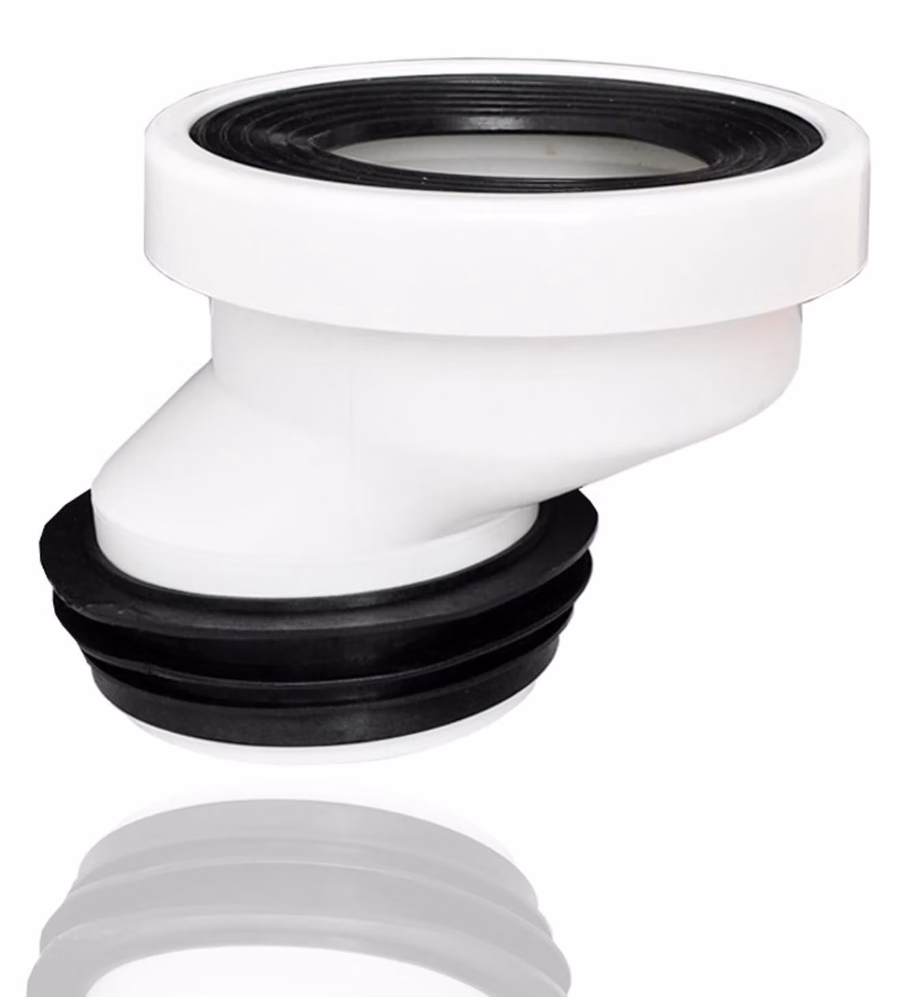 Raccordo di scarico eccentrico per WC con design rigido