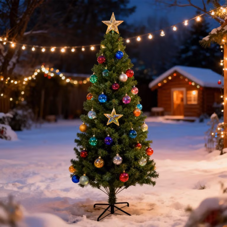 ZMH Albero di Natale artificiale 210 cm Dotato di un robusto supporto Albero di Natale aghi in PVC per decorazione natalizia interna Verde