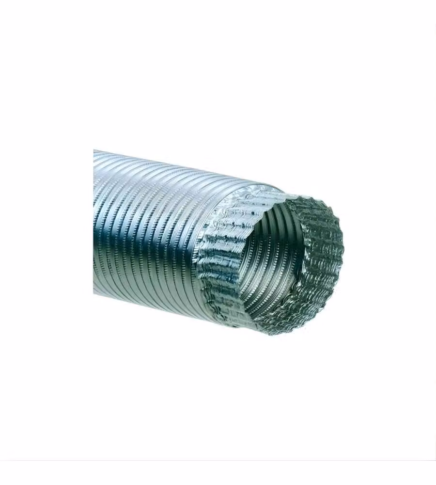 Tubo in Alluminio Flessibile Lucido - D.10x300 cm - Ventilazione