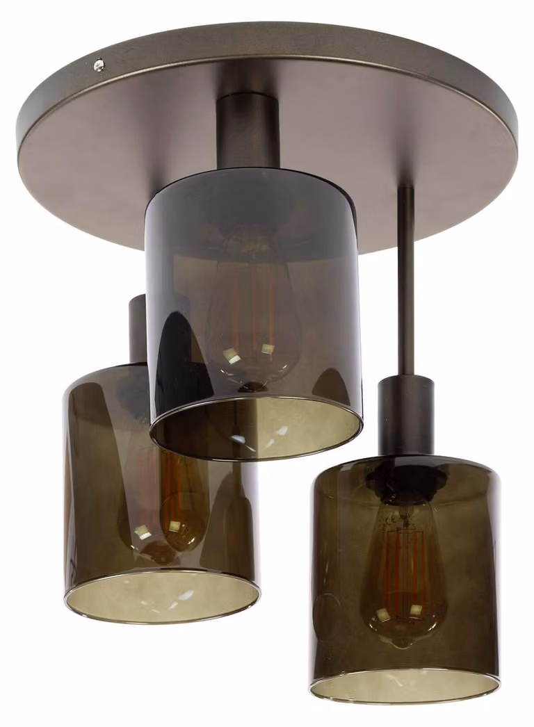 FURNLUX Lampada da soffitto Sepiora Bronzo 35 cm / Colore principale: marrone / Dimensioni: 35 x 40 x 35 cm