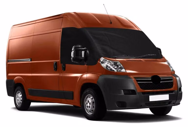Copertura parabrezza in tessuto Oxford 600D per Citroen Jumpy, dal 2006 al 2016, colore nero