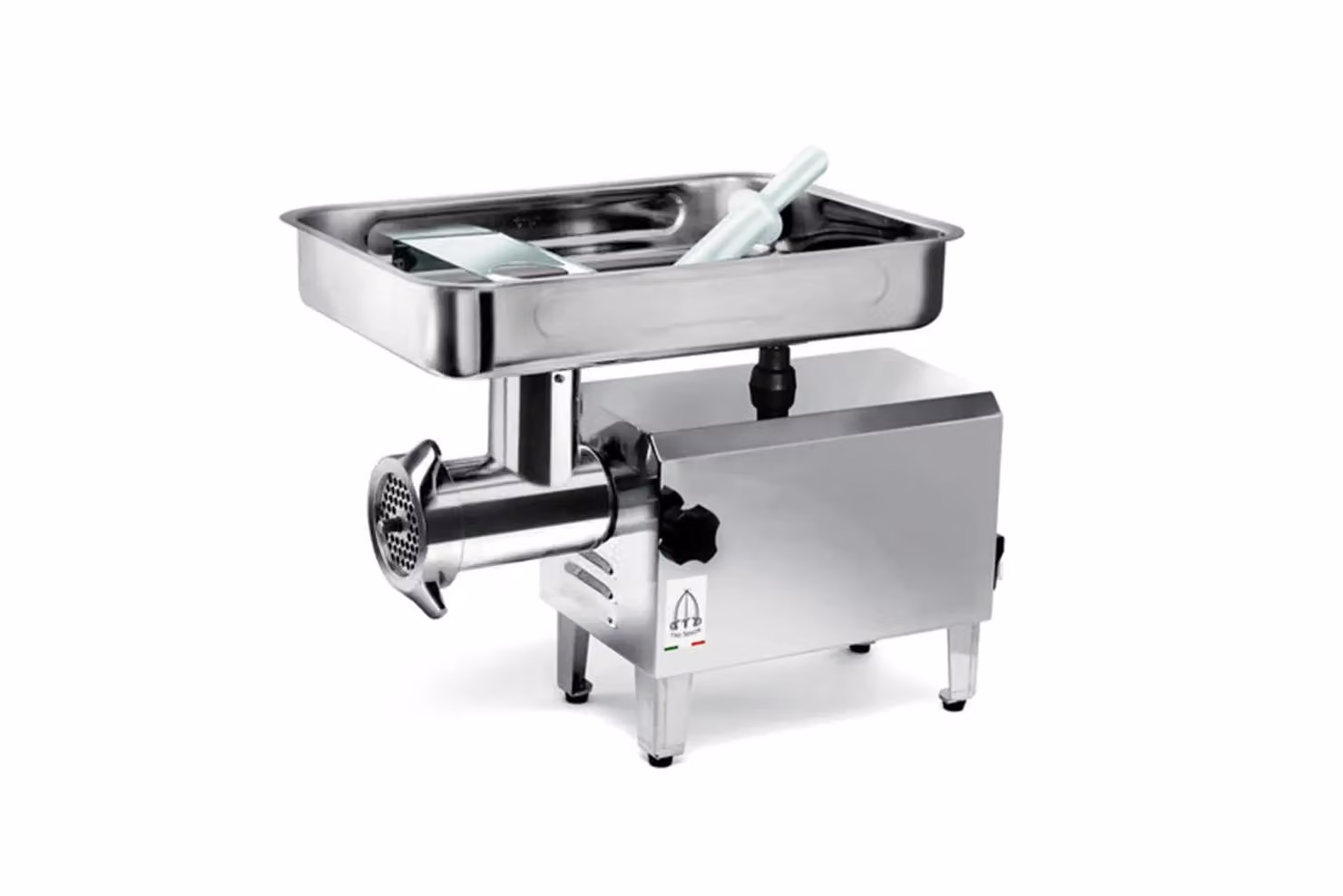 Tritacarne elettrico in acciaio Mod. TC-32 PRO Inox Deluxe