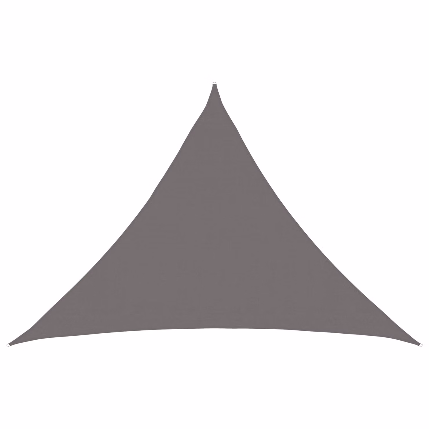 vidaXL Telo Ombra Triangolare 7 x 5 x 5 m HDPE Grigio Chiaro