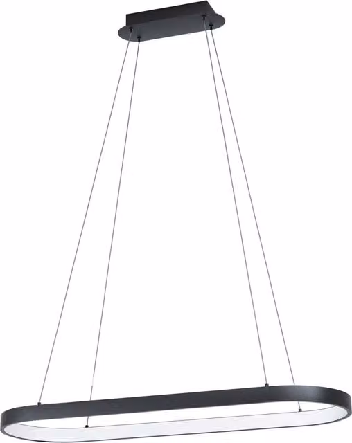 Lampadario a sospensione moderno Eglo nero con luce LED inclusa