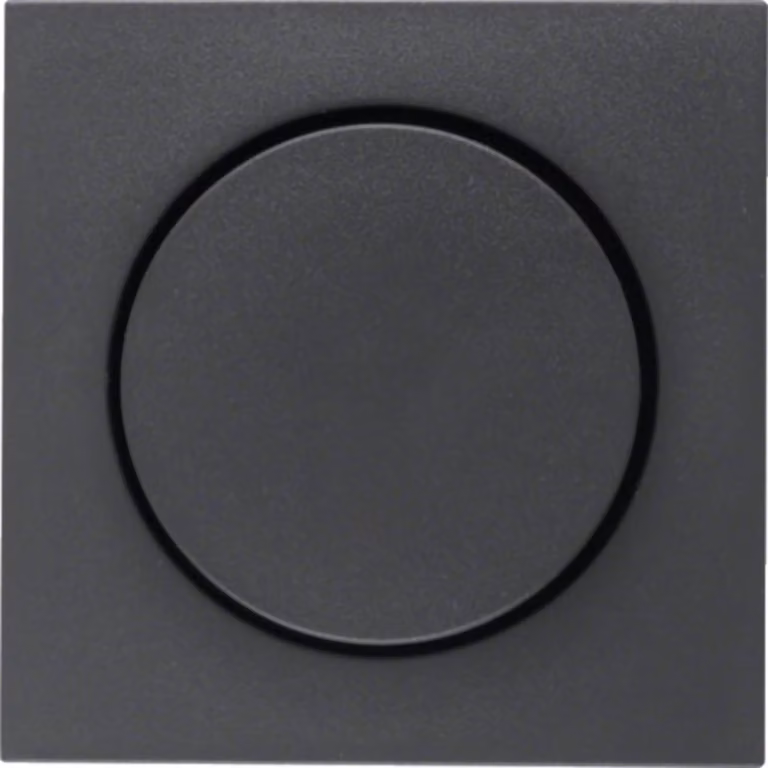 Berker 11371606 Piastra centrale per dimmer Potenziometro rotante con manopola S.1 antracite/opaco