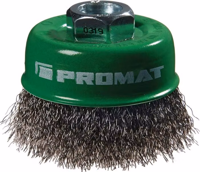 Spazzola a tazza D.60mm spessore filo 0,3mm VA 12500min-¹ PROMAT
