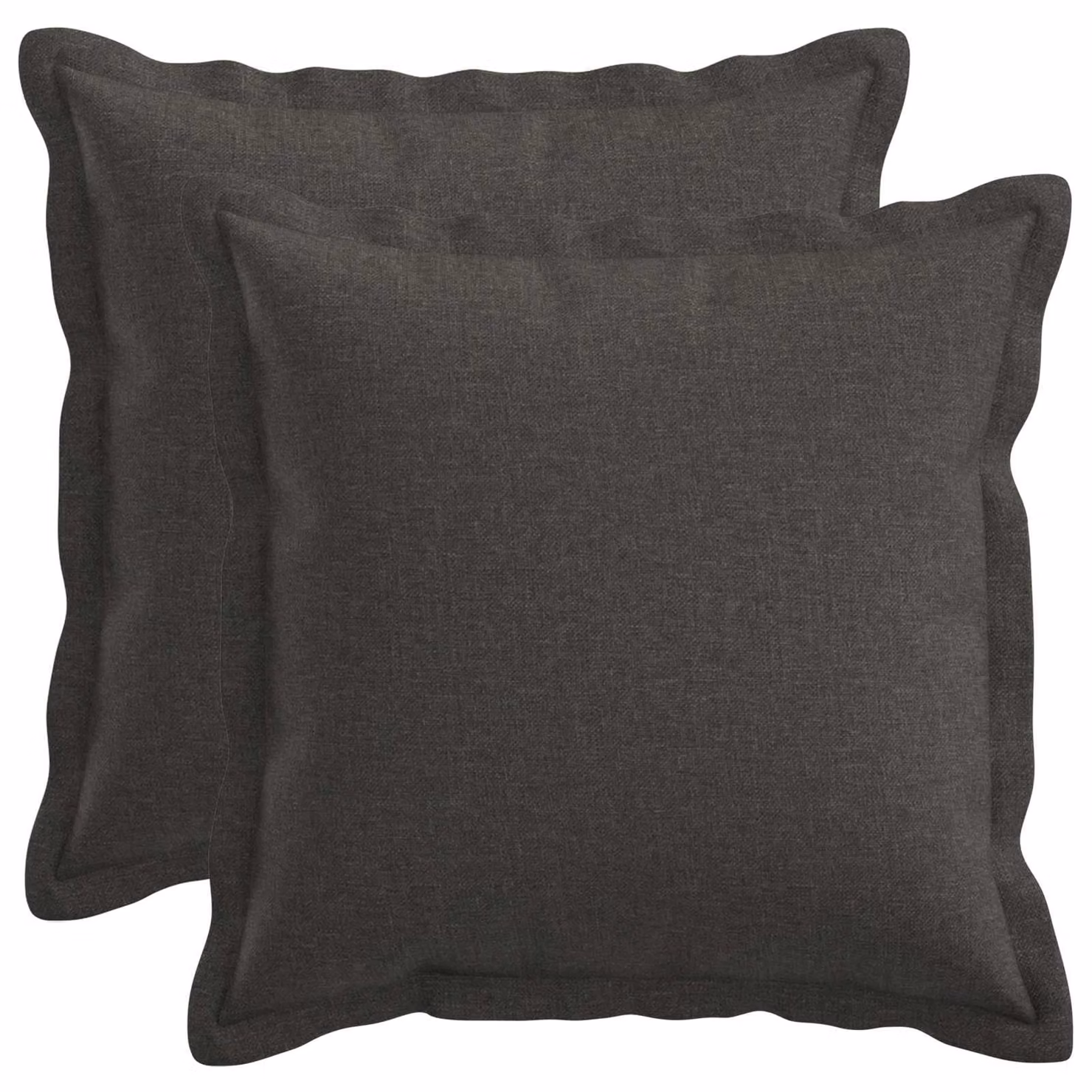 Set di 2 federe vidaXL HOUTEN Grigio, forma quadrata, 40 x 40 cm