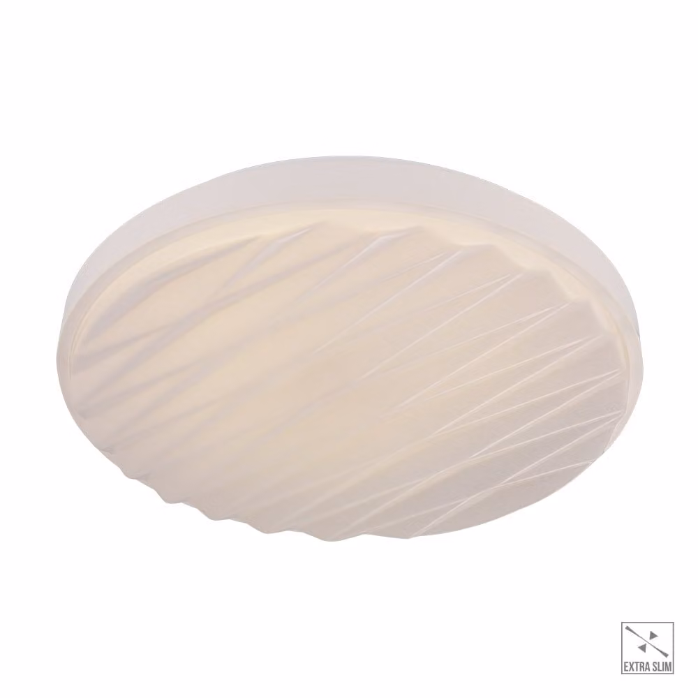 Plafoniera LED JASPER 24W 4000K plastica bianca Ø38,5cm H:6,5cm