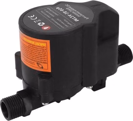 VD WEIDE ENTERPRISE - Pompa di rilancio automatica per doccia ad alta pressione e bassa rumorosità - Compatibile con scaldabagni ad accumulo e istantanei - Pompa di rilancio in linea DC24V - Approvvigionamento idrico domestico - EU. .
