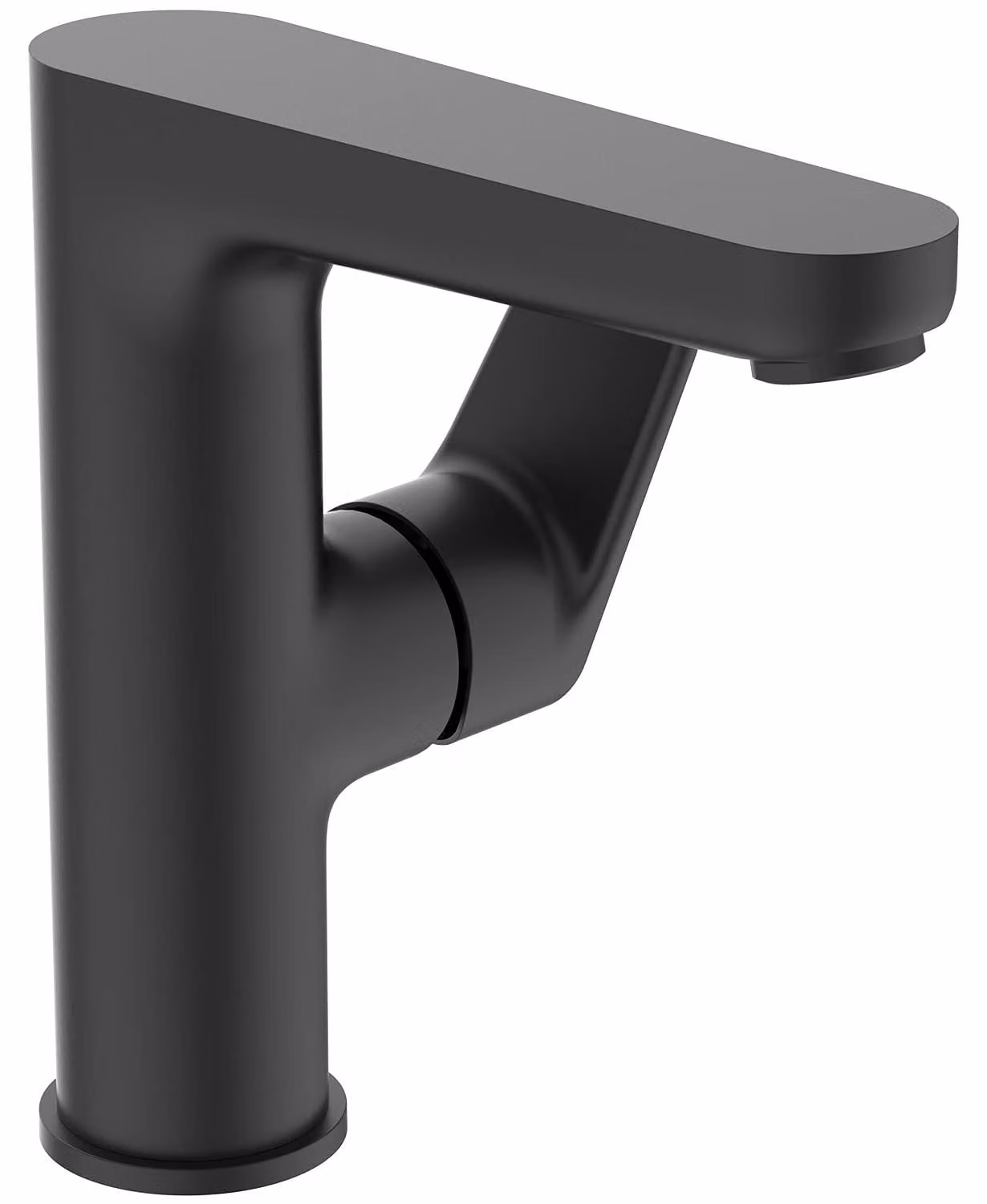 Miscelatore per lavabo Cerafine O, finitura nera opaca, portata 5 l/min, installazione monoblocco