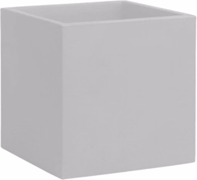 Vaso Iris Arkema in resina bianco, L/P/H: 50 x 50 x 50 cm – 1