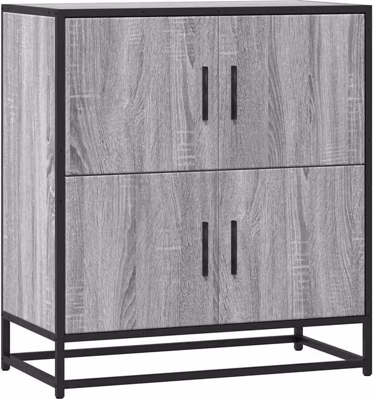Credenza Grigio Sonoma 68x35x76 cm in Legno Multistrato