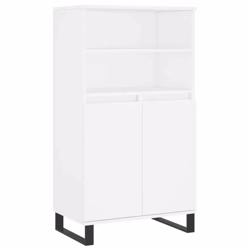 Credenza a muro bianca in stile industriale vidaXL L: 60 cm, P: 36 cm, H: 110 cm – 2