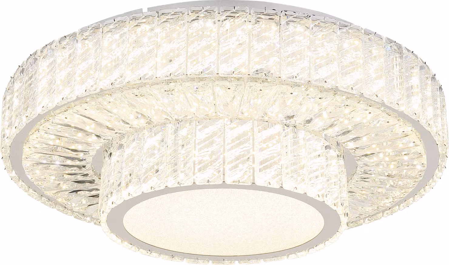 Plafoniera soggiorno dimmerabile Plafoniera LED cristalli cambio colore 67162-50D